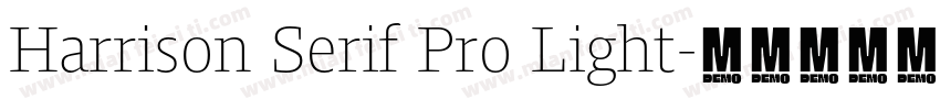 Harrison Serif Pro Light字体转换
